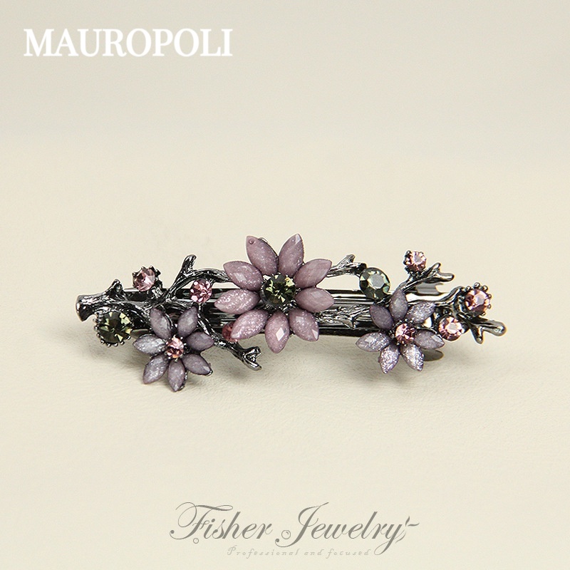 Mauropoli [Hàng Có Sẵn] Kẹp Tóc Hoa Cúc Phong Cách retro Đơn Giản Thời Trang Dễ Phối Đồ Cho Nữ