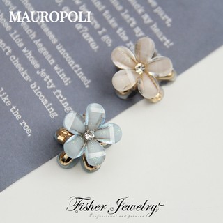 Mauropoli [Sẵn Sàng] Hàn Quốc ins Retro Ngọc Trai Hoa Cúc Ngọc Trai Nổ Kẹp Tóc Nữ Đầu Sau Kẹp Tóc