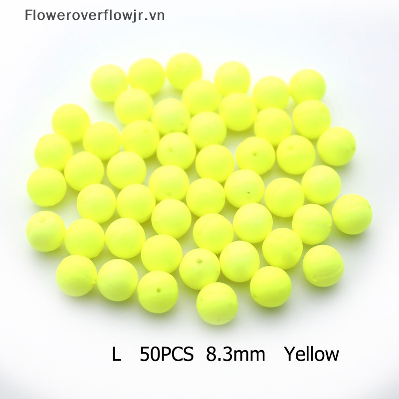 FJR 50 Chiếc Floag Bobbers Câu Cá Huỳnh Quang Trôi Câu Cá Phao Bọt Bóng HOT