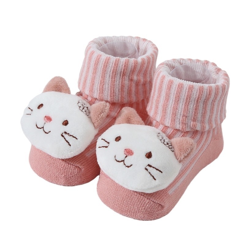 Breathable Baby Walking Socks Solid Color Walking Socks for Comfortable Steps
