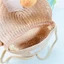 Túi cói nữ ESSENCEH, Túi đeo vai ống hút đáng yêu hoa dễ thương, Ví đựng tiền xu Túi xách thủ công