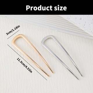 CLI Pháp Xoắn Tóc Chân Cho Tóc Dày Hợp Kim Thực Tế Hình Chữ U Chân Kim Loại Cho Nữ Cô Gái Kiểu Tóc Phụ Kiện