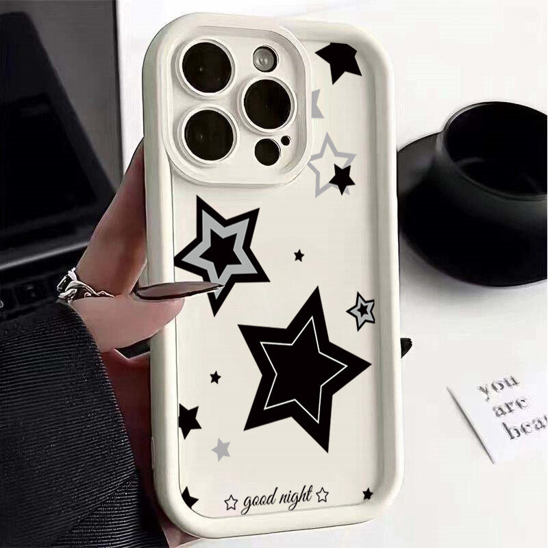 Vỏ Ngôi Sao Cho Samsung Galaxy M34 M31 M51 M30S M23 M20 M11 M15 J4 J6 Plus J8 A10 A01 A02 S20 Ultra Ốp Lưng Silicon Mềm Chống Sốc Họa Tiết Camera Bảo Vệ