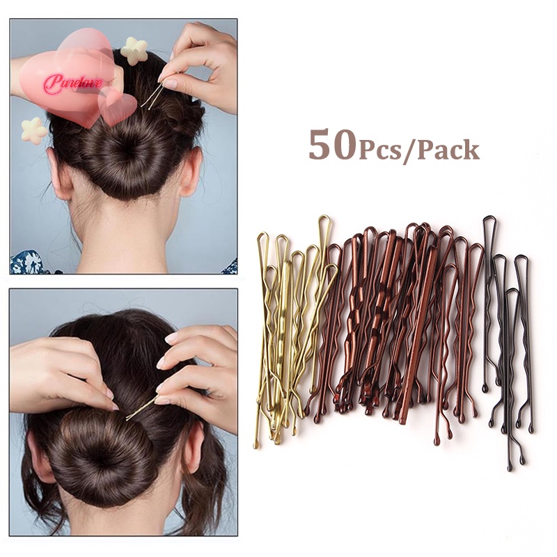 Set 50 kẹp tóc 5cm QrhYK tạo kiểu tóc xoăn thời trang cho nữ mới