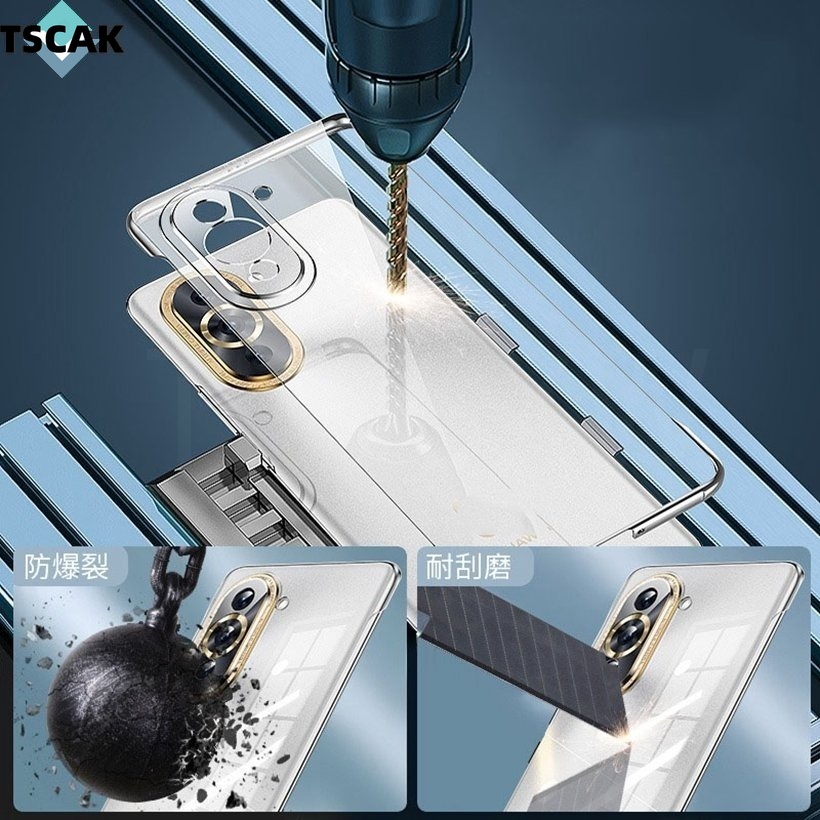Ốp Điện Thoại Nhựa Cứng Trong Suốt Không Viền Cho redmi k60 k50 ultra k60 k50 pro k40s