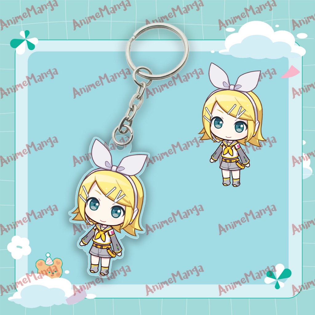 Móc Khóa Hatsune Miku Chibi Chất Liệu Acrylic Treo Cặp Sách Làm Qùa Tặng