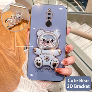 ốp lưng redmi 8 redmi 8a Ốp Điện Thoại tpu Dẻo Mạ Màu 3d In Hình Gấu Nhỏ Đáng Yêu Có Giá Đỡ Cho redmi 8 redmi 8a