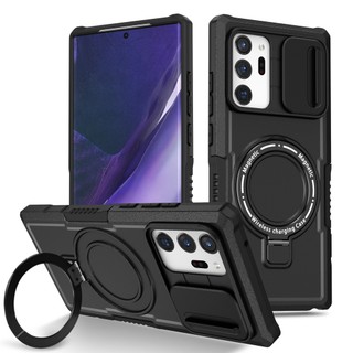 Bao Da Điện Thoại pc + tpu Dạng Trượt Có Giá Đỡ Nam Châm Cho samsung note 20 ultra Ốp