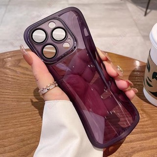 Ốp Điện Thoại Mềm Trong Suốt Chống Rơi Với Miếng Dán Bảo Vệ lens Cho iphone 15 14 13 12 11 pro max xs xr x 8 7 6 6s plus