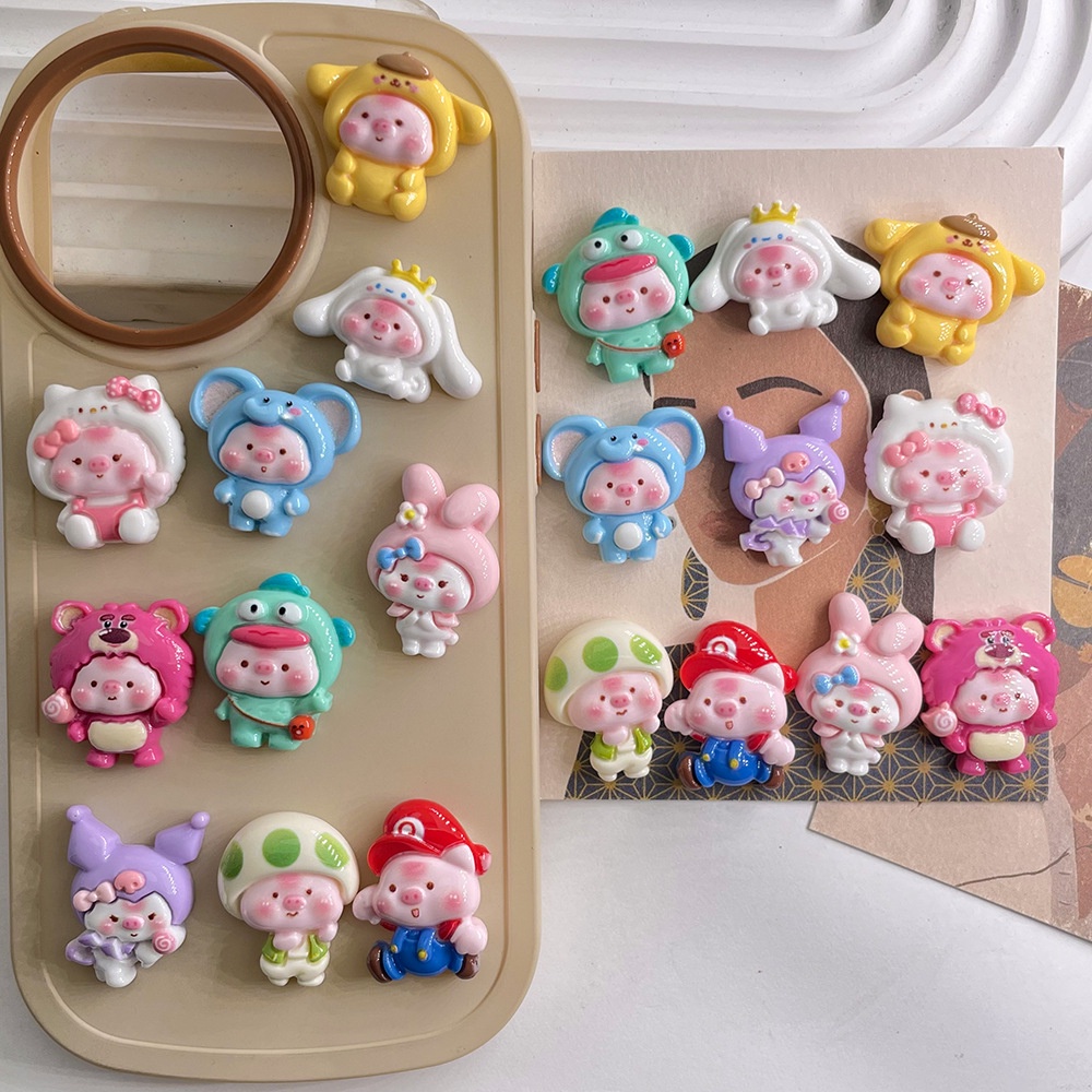 Piggy Cross-Dressing Series Khóa giày Lỗ hoa Khóa giày Busch Khóa giày Zhibi Star Hole Shoe Buckle crocs Khóa giày điện thoại sáng tạo Phụ kiện Mũ đội đầu Tai Chất liệu DIY Vui nhộn Phụ kiện Khóa giày có thể tháo rời Giày ins dễ thương Hoa