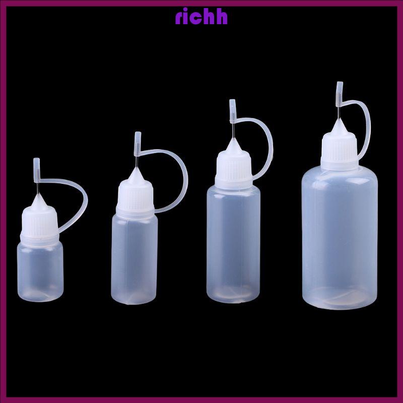 Richh Chai Keo Dán acrylic Trong Suốt Có Nắp Đóng Dấu diy
