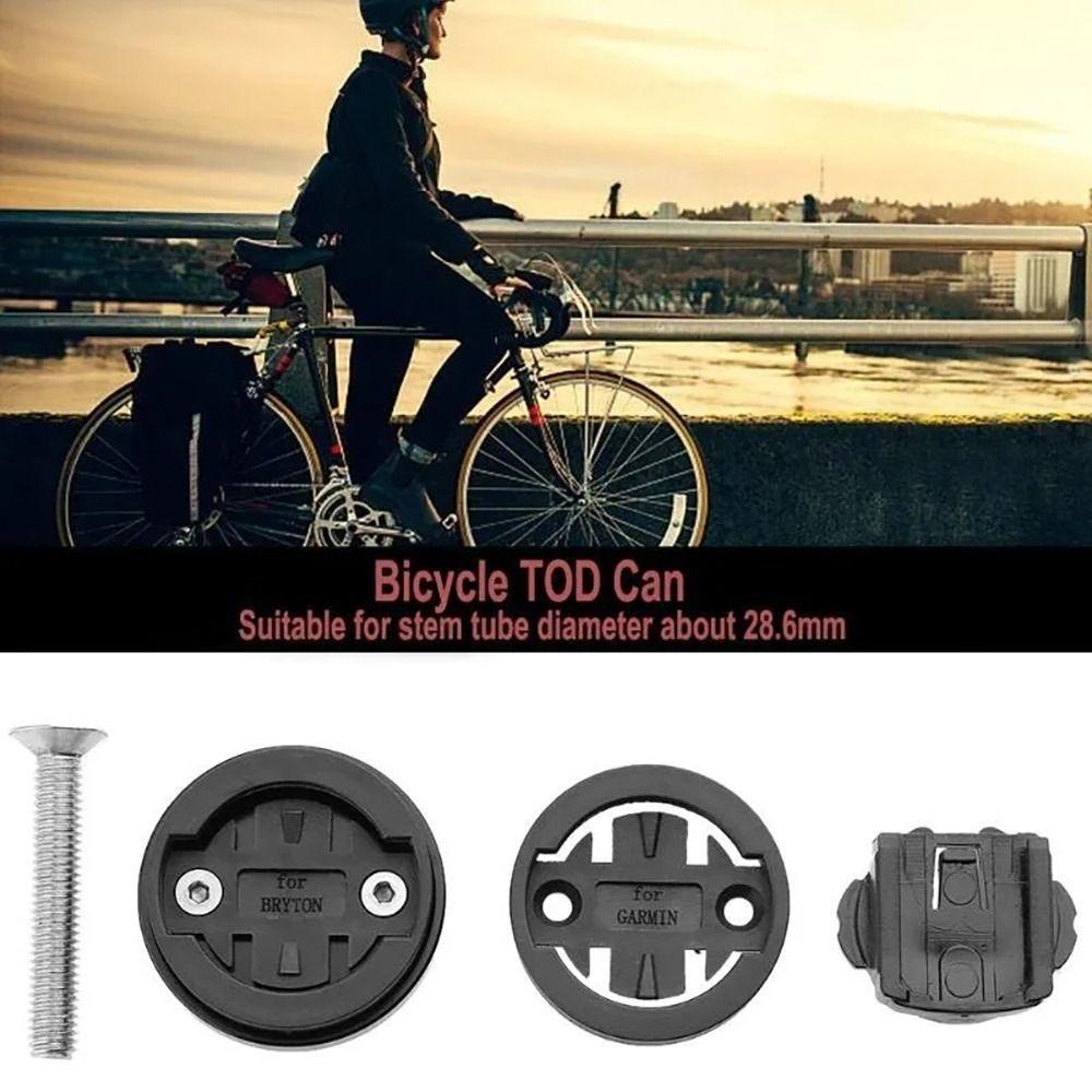 NEWIDEA Giá đỡ máy tính xe đạp bằng hợp kim nhôm màu đen đỏ bạc, phù hợp với đồng hồ bấm giờ Edge và Bryton Cateye