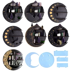 OXXGGKAO Độc Đáo Silicon Giá Để Đồ Khuôn Treo Tường Epoxy Đúc Khuôn Vintage Khuôn Silicon Chất Liệu Silicon fo