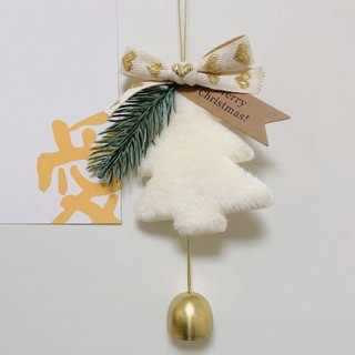Thẻ treo cây thông Noel ASDFGER, Cây Giáng sinh thủ công Quà Giáng sinh vui vẻ, Thời trang DIY Năm hạnh phúc Chuông nơ treo trang trí