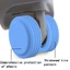 ESSENCEH 8 Cái / bộ Vỏ Bảo Vệ Bánh Xe Hành Lý, Silicon Giảm Tiếng Ồn Vali Bảo Vệ Bánh Xe, Chống Trơn Trượt Giảm Mài Mòn Bánh Xe Hấp Thụ Sốc Giày Bánh Xe Hành Lý