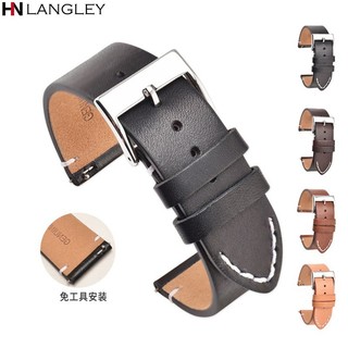 Dây Đeo Đồng Hồ Bằng Da Thật 12 14 16 18 20 22 24mm Tháo Gỡ Nhanh