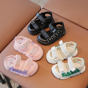 sandal bé gái dép quai hậu bé trai kiểu dáng thể thao đi học đi chơi chống vấp bảo vệ chân QCCC có hộp từ 2 tuổi 578