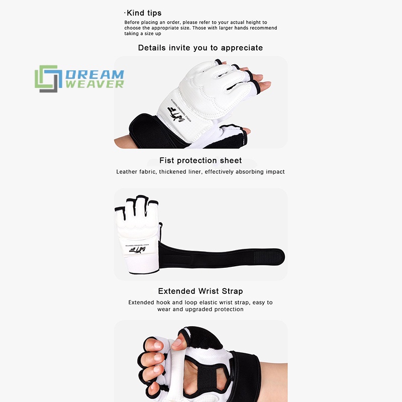 [Dream] Găng tay chân bằng da Taekwondo Sparring Karate Bảo vệ mắt cá chân Gear Boxing Võ thuật bảo vệ chân Tất dành cho người lớn Kid mới