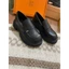 Giày moca nữ miu nhỏ mũi tròn da mềm, loafer nữ đế độn cao 4cm, giày búp bê nữ miu đế cao tôn dáng P-003