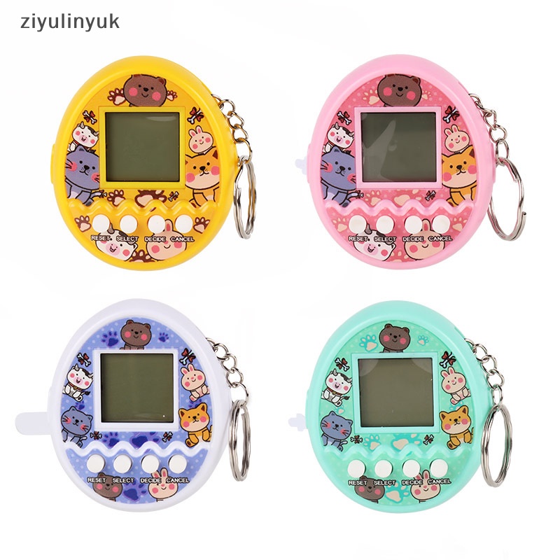 Ziyulinyuk Điện Tử Thú Cưng Máy Bỏ Túi Máy Chơi Game Điện Tử Thú Cưng Trứng Thú Cưng Móc Khóa EN