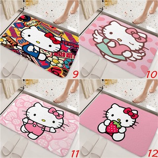 Thảm cửa Hello Kitty Quà tặng thiết thực cho bạn bè Phòng ngủ Văn phòng Trang trí nội thất Thảm trải sàn chống trượt (60x40CM)