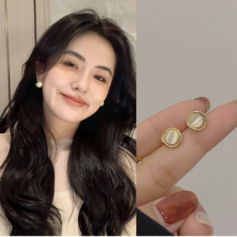 Bông tai nữ Opal cao cấp Retro Pháp Bông tai phù hợp
