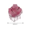 Yoo Color Block Houndstooth Shemagh Khăn choàng quấn đầu Keffiyeh có tua rua