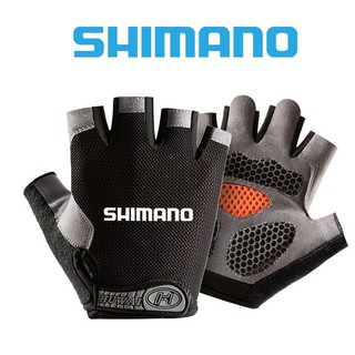 Găng Tay Thể Thao Shimano Nam Đi Xe Đạp Ngoài Trời Câu Cá Leo Núi Chống Trượt Thể Dục Nửa Ngón Chống Mài Mòn Mỏng Sốc Găng Tay Câu Cá
