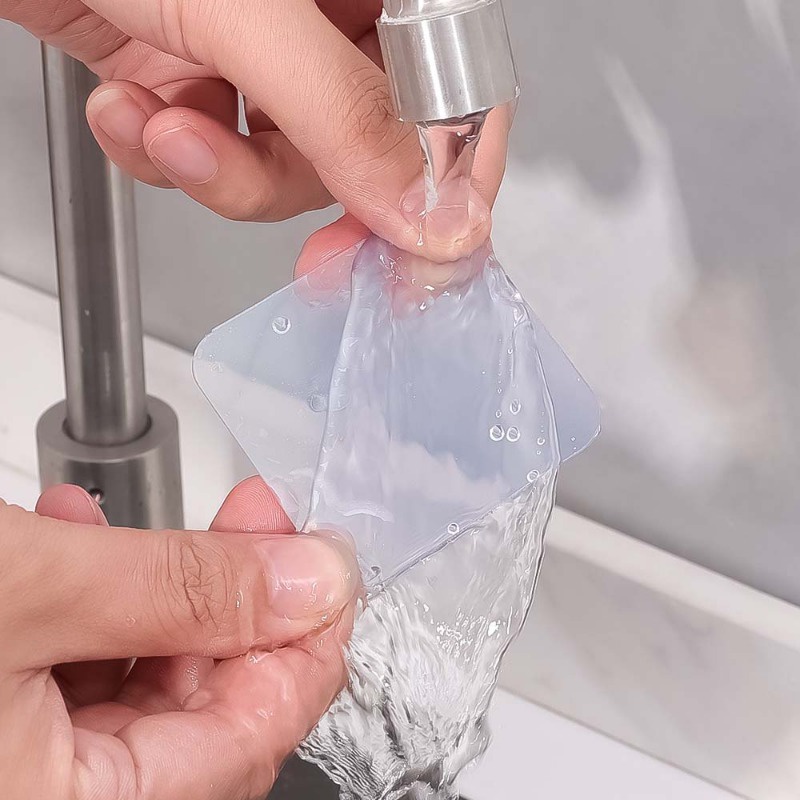 Hộp 10 Băng Keo Hai Mặt nano Trong Suốt Siêu Dính Chống Thấm Nước Đa Năng Có Thể Giặt Sạch