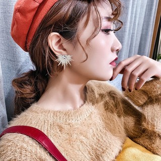 Bông Tai Hình Học Đính Đá Phong Cách Âu Mỹ Sang Trọng Thời Trang