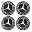 Set 4 Nắp Đậy Trục Bánh Xe 75mm In Logo Trang Trí Cho Mercedes Benz