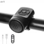Sừng Điện Đen ABS USB Sạc Đi Xe Đạp Loa Vòng Phụ Kiện Xe Đạp Tay Cầm Lớn Vòng Báo Động Boutique