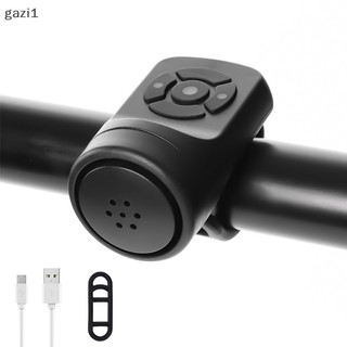 [gazi1] Sừng Điện Đen ABS USB Sạc Đi Xe Đạp Loa Vòng Phụ Kiện Xe Đạp Tay Cầm Lớn Vòng Báo Động Boutique