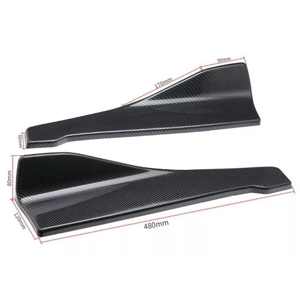 Serein Xe Bên Váy hông Ốp Lưng Thanh, Bộ Khuếch Tán Sợi Carbon Xe Ô Tô Ốp Lưng Xẻ Tà Môi Sau, Phụ Kiện Ô Tô Phần Mở Rộng ABS Bộ Chia Góc Ô Tô Ốp Lưng Bảo Vệ Ô Tô