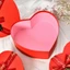 Hộp quà TUYỆT VỜI, có nắp Hộp giấy đóng gói ruy băng lụa nơ, Hộp quà hình trái tim màu đỏ Đám cưới