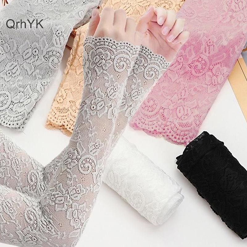Nhà Máy Thời Trang Mùa Hè Găng Tay Chống Nắng Băng Ren Tay Lái Xe Uv Chặn Cánh Tay Tay Tay QrhYK