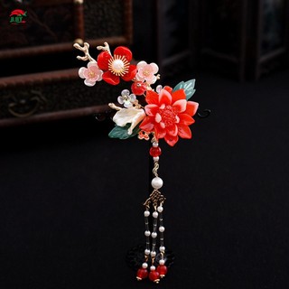 Kẹp tóc hoa thủ công Kẹp tóc ổn định Mũ đội đầu thanh lịch có ngọc trai