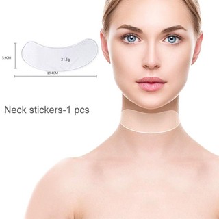 Miếng dán chống nhăn bằng silicon GUADALUPE1, Miếng đệm cổ trán nâng da chống lão hóa, Đầu trước trong suốt có thể tái sử dụng chống vi mô Dải xóa nếp nhăn khi ngủ