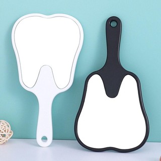 Gương trang điểm HEARTHLY, Gương cầm tay hình răng PVC, Quà tặng gương độ phân giải cao dễ thương