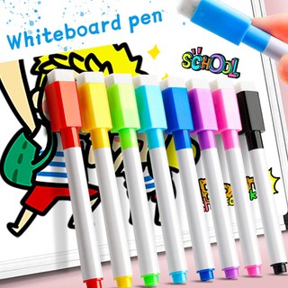 Set 6 Bút Lông Viết Bảng Có Thể Xóa Được Bằng Nước Từ Tính Dùng Cho Văn Phòng Và Học Tập