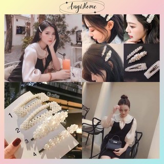 Kẹp tóc mái ngọc trai cặp bấm mái nữ đẹp vintage Hàn Quốc cute dễ thương xinh xắn hottrend