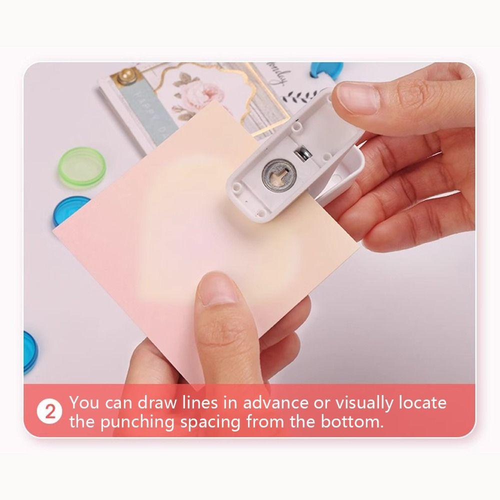 Wanyedi Máy đục lỗ nấm, Scrapbooking Máy đục lỗ lỗ một lỗ, Sáng tạo Handmade DIY Loose-leaf Hole Puncher Văn phòng phẩm