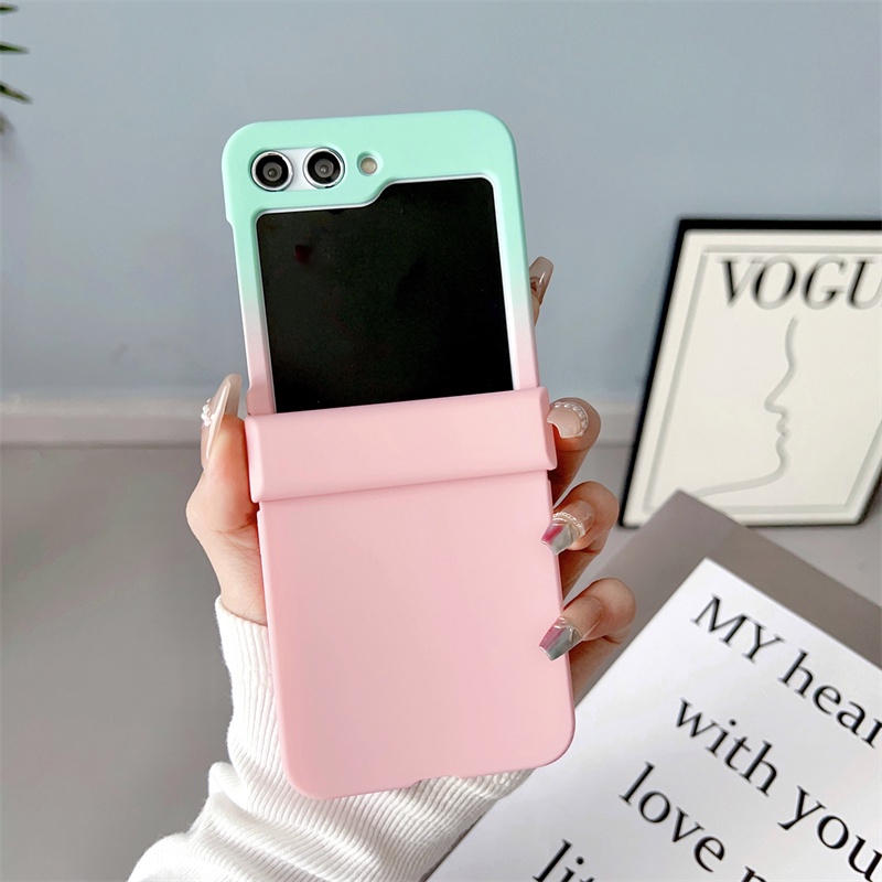 Bao Da Điện Thoại Nắp Gập Mặt Nhám Chống Sốc Màu Trơn Cho samsung galaxy z flip 5 z flip 4 z flip 3 z flip 3 z flip 5 flip 3 4 Ốp