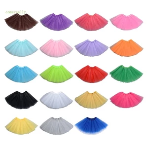 Comereally Chân Váy Xòe tutu Nhiều Lớp Ngắn Bằng Vải Tuyn Cổ Điển Thập Niên 80 Dành Cho Bạn Nữ