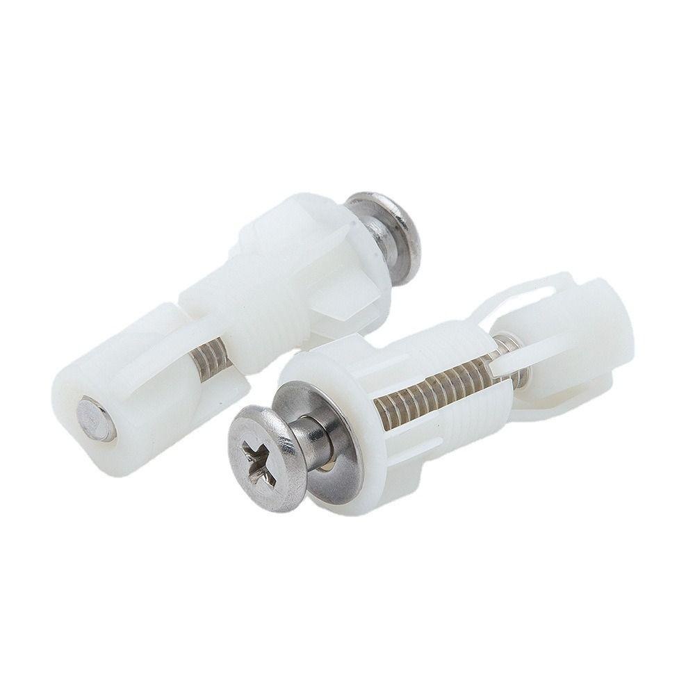 Neaverler Nắp Bồn Cầu Bu Lông Phụ Kiện, Thay Thế Đa Năng Cố Định Vít Bu Lông, Kim Loại Nylon Chất Lượng Cao Màu Trắng Phòng Tắm Đai Ốc Nhà Vệ Sinh