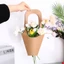 Túi Giấy Hoa FUJIOU, Túi Sắp Xếp Hoa Dày Đơn Giản, Giấy Kraft Lãng Mạn Sáng Tạo Môi Trường Hoa Bao Bì Trang Trí Nhà