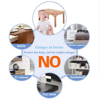 Bộ 20 Miếng Bọc Cạnh Bàn Hình Chữ l Trong Suốt Bảo Vệ An Toàn Cho Bé