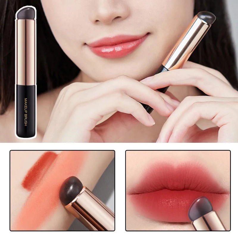 Cọ Trang Điểm mini Đầu Tròn Bằng Silicon Mềm Mại Tiện Dụng