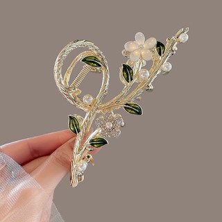 Kẹp Cài Áo Hình Hoa Đính Đá Mắt Mèo Thời Trang Thanh Lịch Cao Cấp