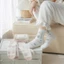 Woke Nữ Dễ Thương Hoạt Hình Ngộ nghĩnh Tất Trong Nhà Lông Cừu San Hô Ngủ Mắt Cá Chân Vớ Sàn